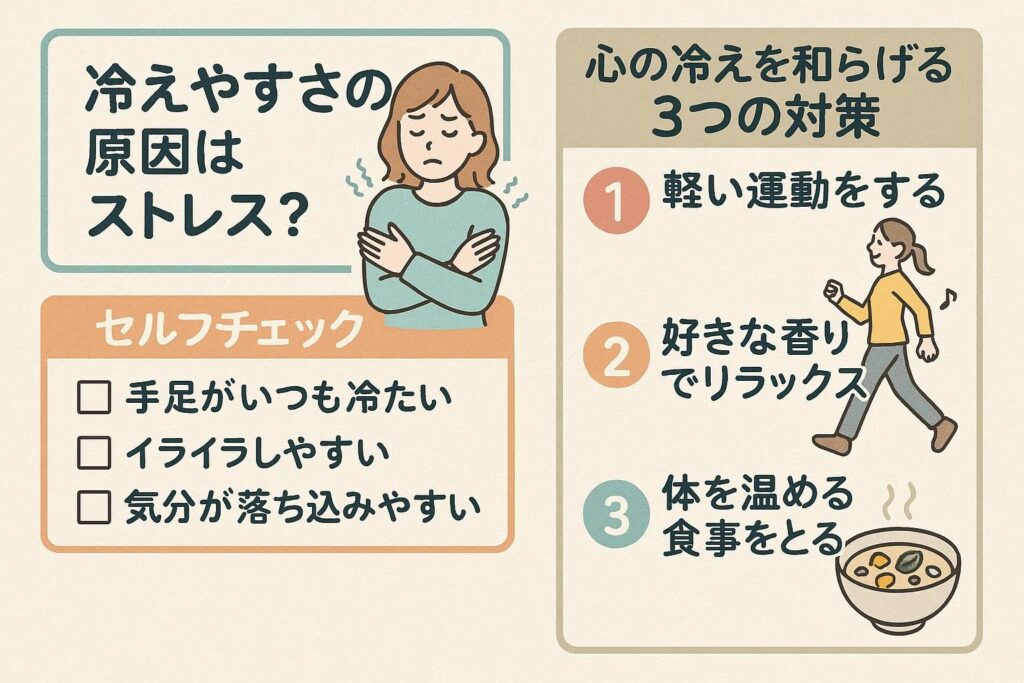 冷え性 原因 ストレス