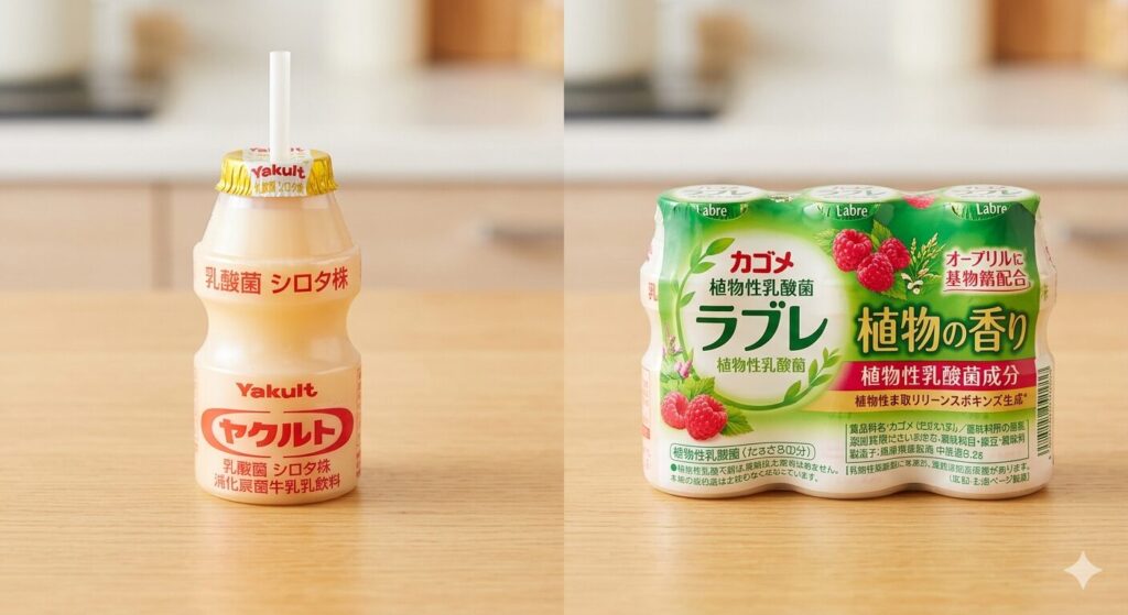 ラブレとヤクルトはどっちがいい？成分・効果・飲み分け方を徹底比較